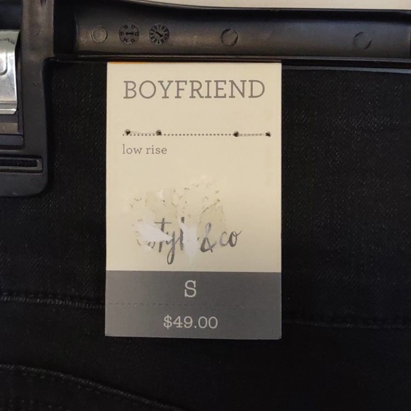 Style & Co Pull On Boyfriend Jeans in Black Smudge Small - Picture 8 of 11